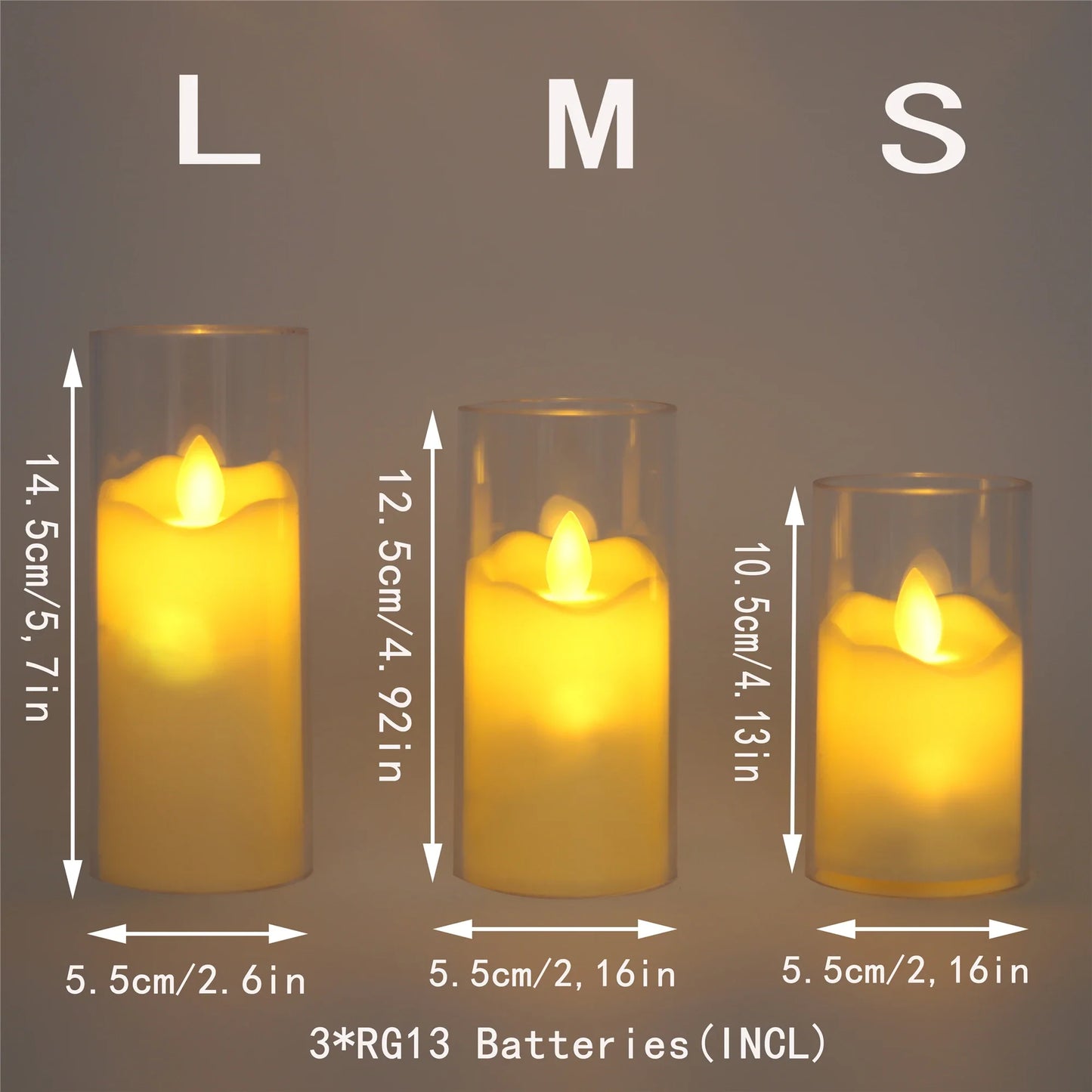 6Pcs LED Flameless Electric Candles