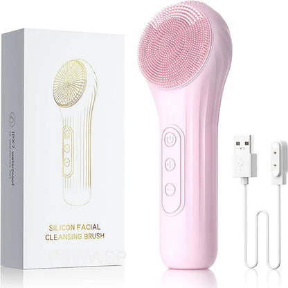 Silicone Ultrasonic Facial Cleanser (Electric Brush)