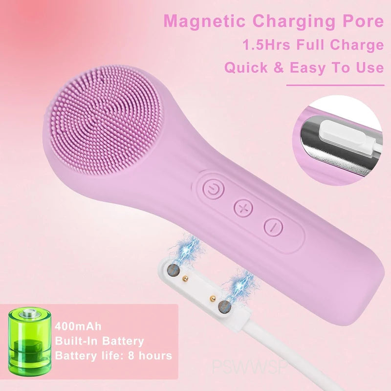 Silicone Ultrasonic Facial Cleanser (Electric Brush)